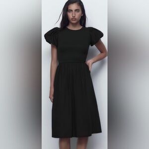 Zara cotton midi dress